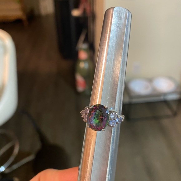 925 sterling silver genuine alexandrite vintage ring - Picture 6 of 9